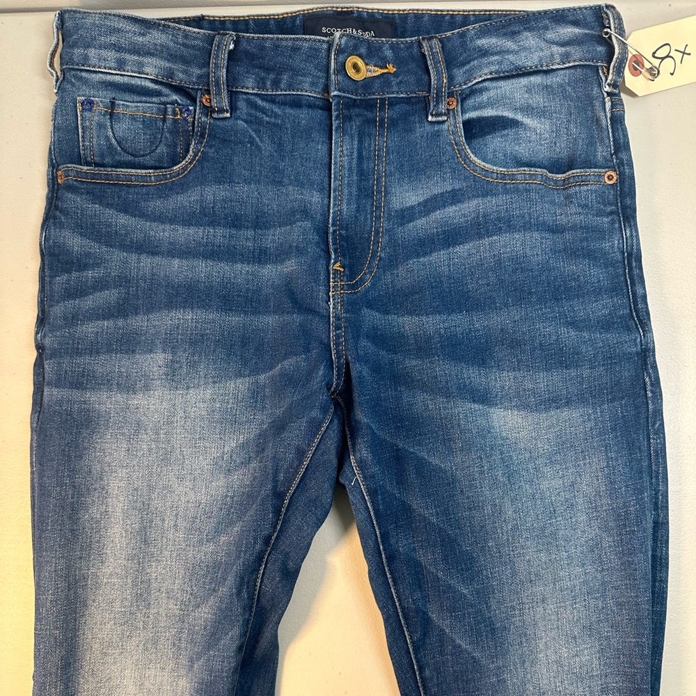 Scotch & Soda Faded Blue Denim Jeans